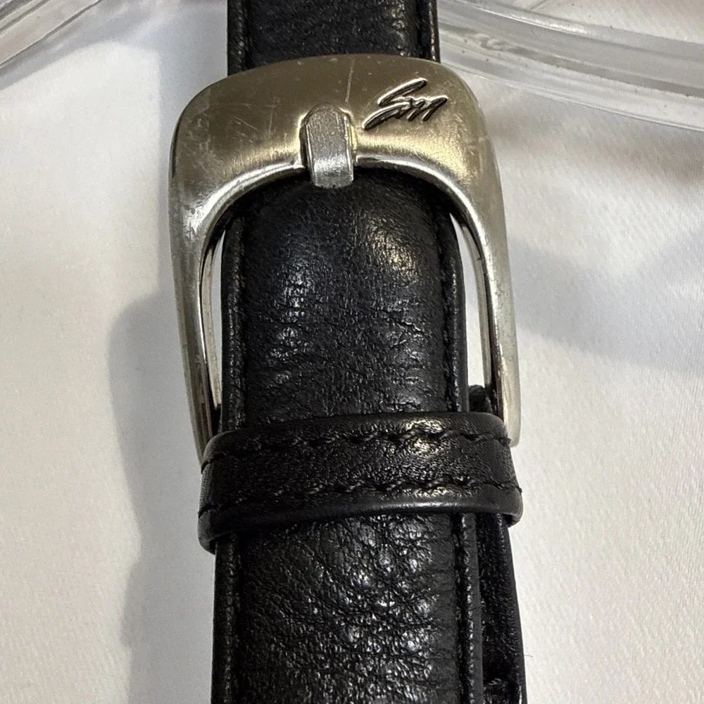 Stone Mountain Leather Crossbody Bag Black Gold Hardware Shoulder Purse